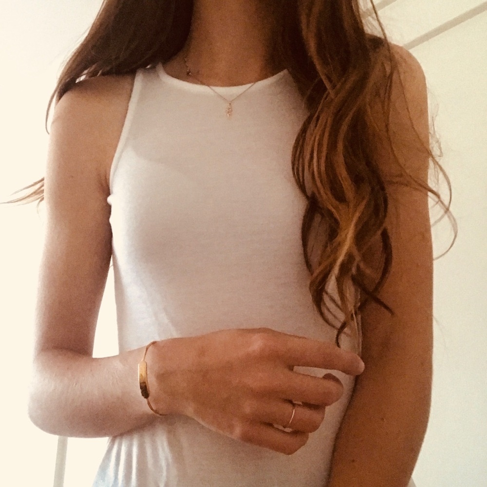White tank top